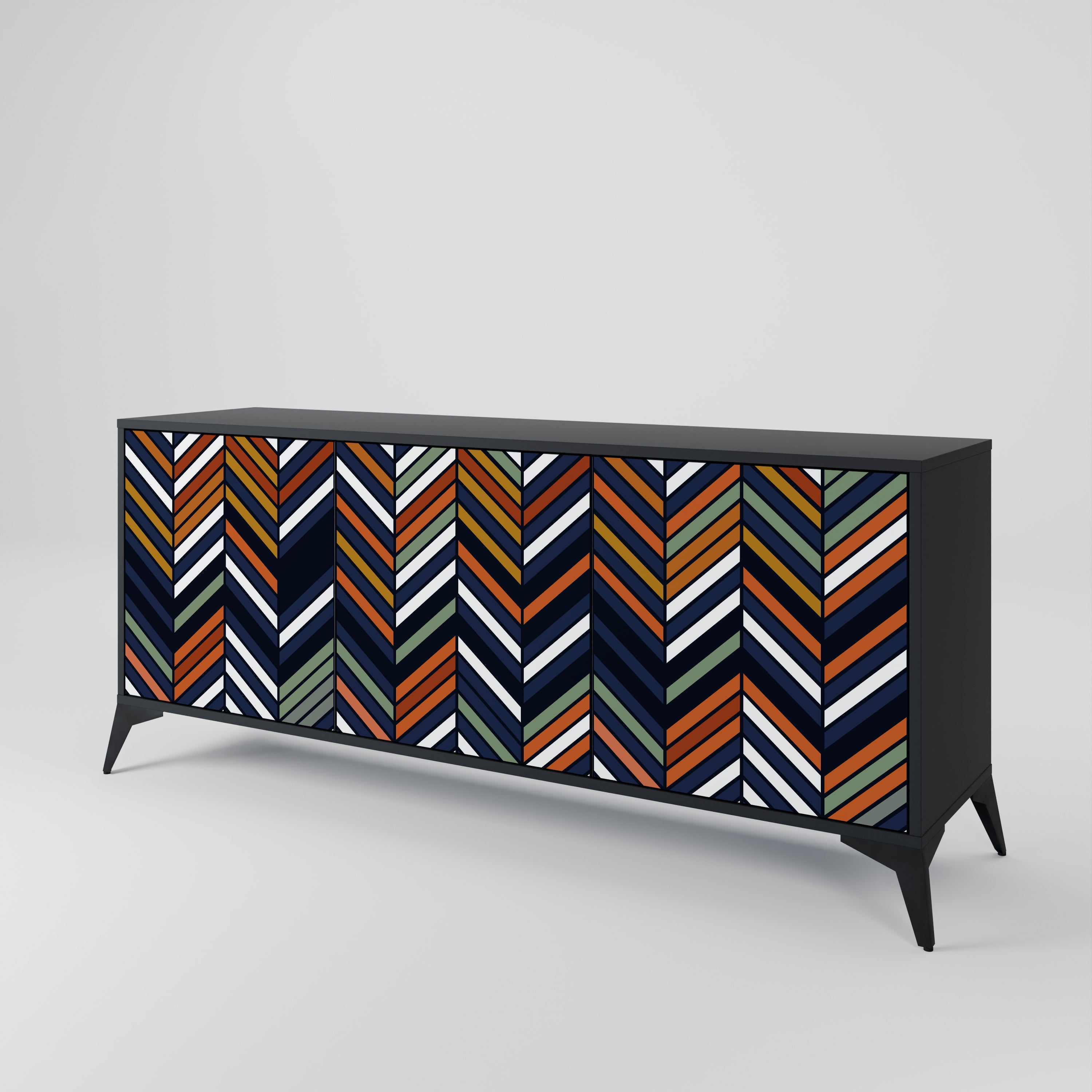 VIBRANT PATCHWORK 3-Door Sideboard