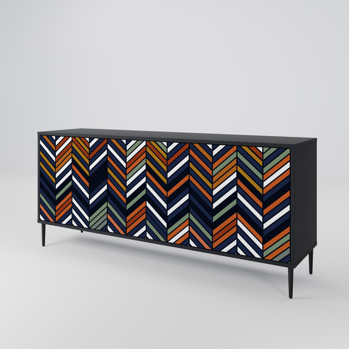 VIBRANT PATCHWORK Aparador de 3 Portas
