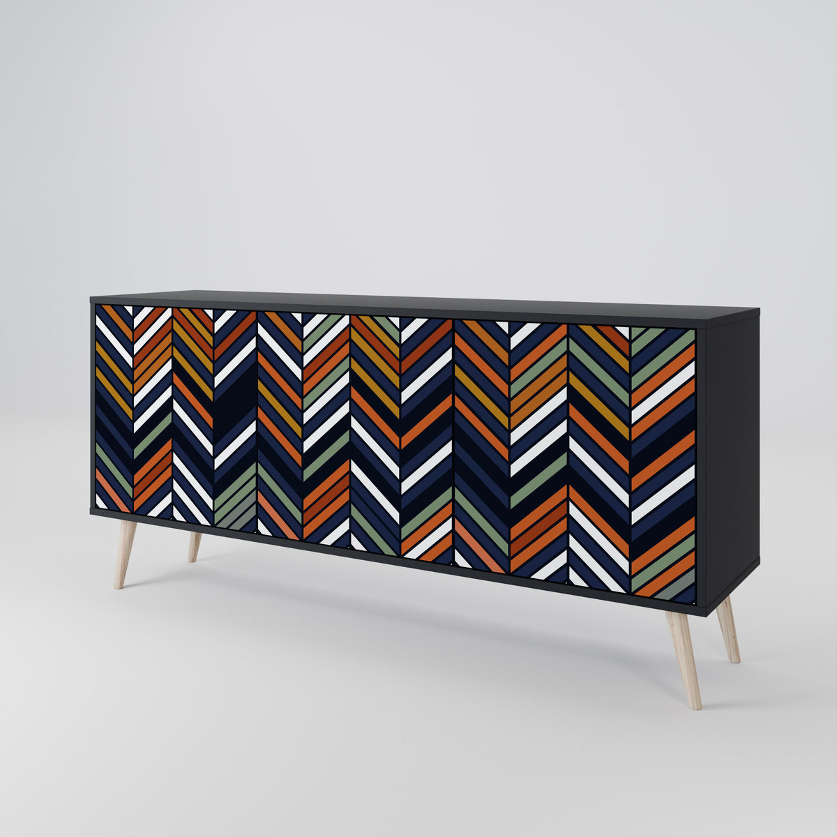 VIBRANT PATCHWORK Aparador de 3 Portas