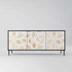 SPOTTED DAZE Aparador de 3 Portas em Acabamento Preto