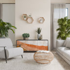 SANDHILLS SPLENDOUR Aparador de 3 Portas em Acabamento Preto