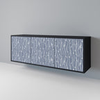 GRAPHITE RAIN 3-Door Sideboard in Black Finish