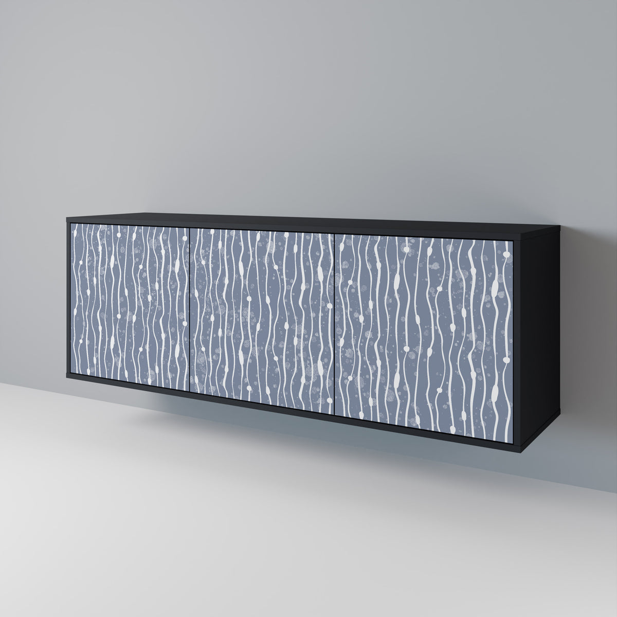 GRAPHITE RAIN Aparador de 3 Portas