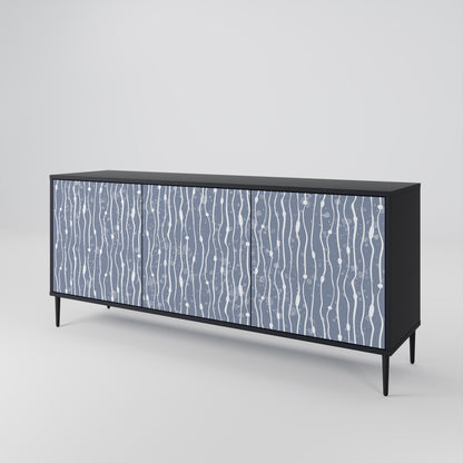 GRAPHITE RAIN Aparador de 3 Portas