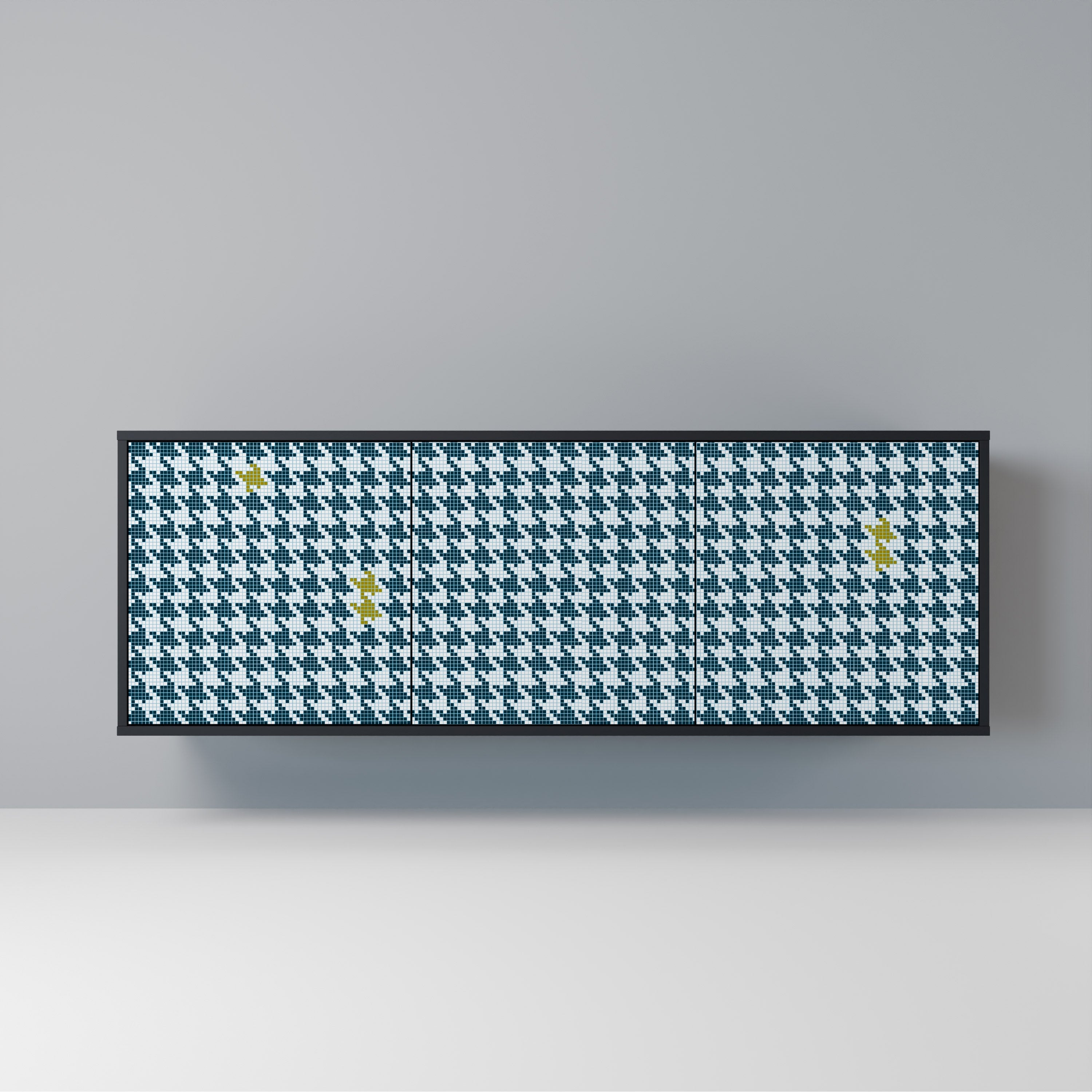 OUT OF CONTEXT 3-Door Sideboard in Black Finish