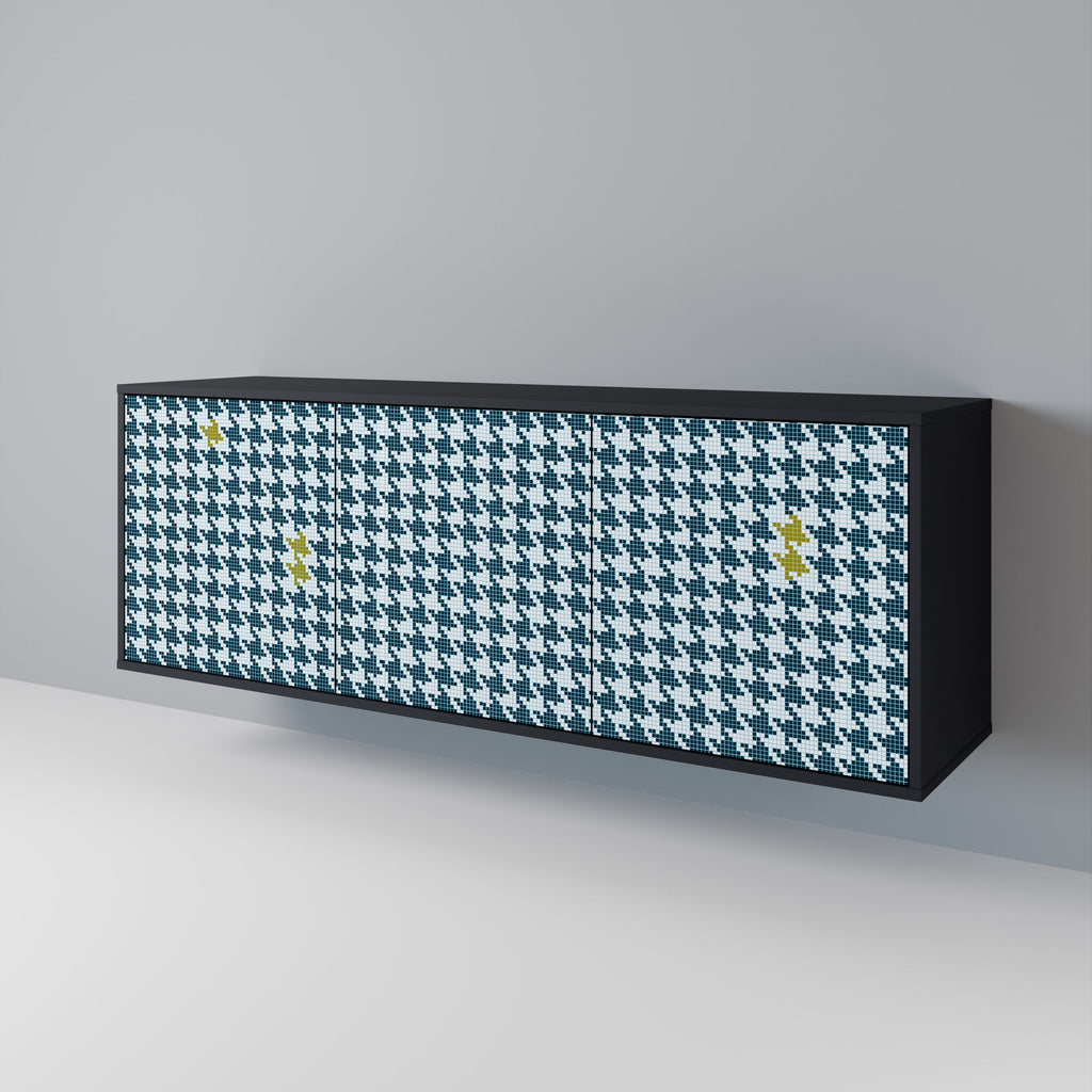 OUT OF CONTEXT 3-Door Sideboard in Black Finish