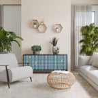 OUT OF CONTEXT 3-Door Sideboard in Black Finish