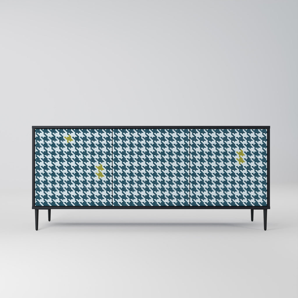 OUT OF CONTEXT 3-Door Sideboard in Black Finish