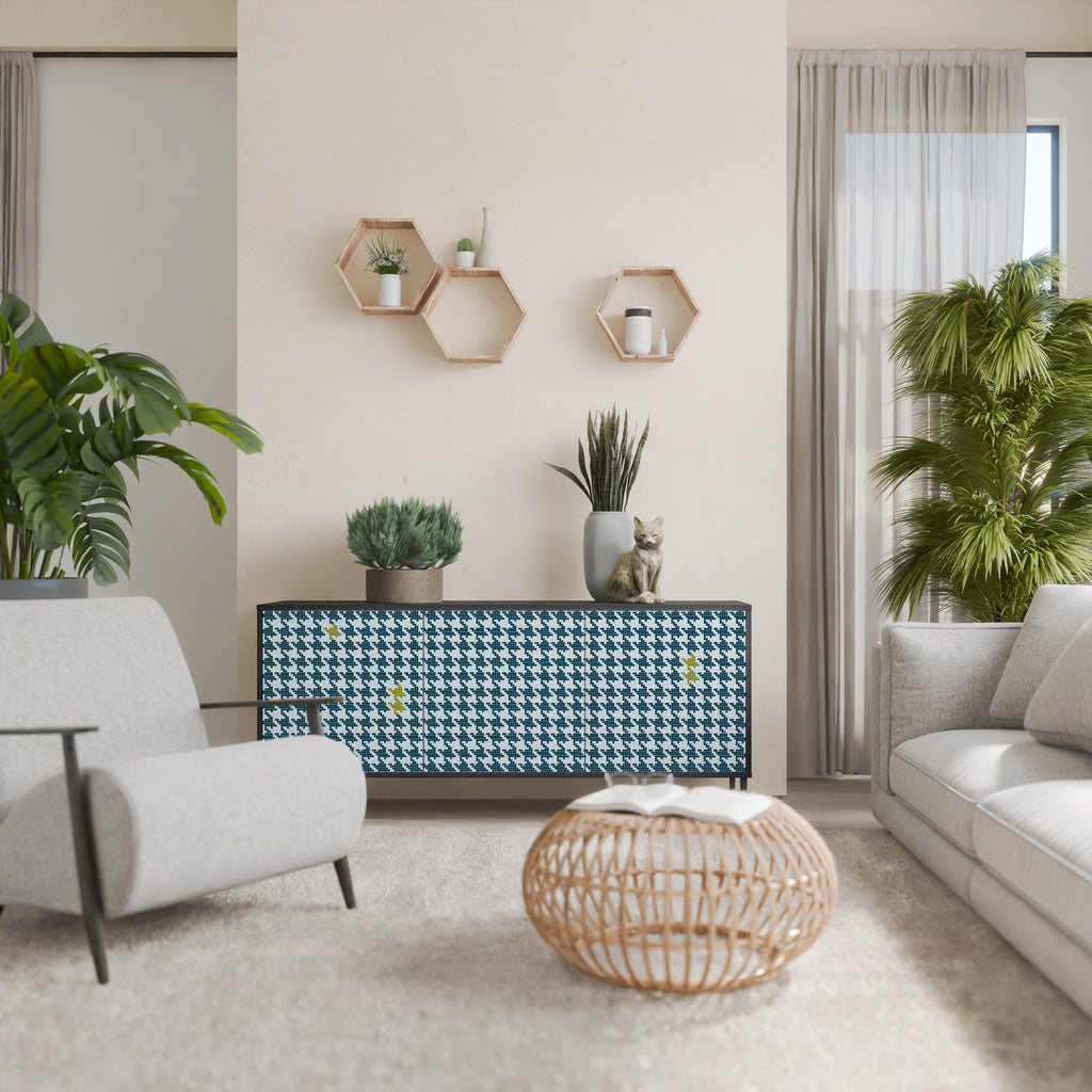 OUT OF CONTEXT 3-Door Sideboard in Black Finish