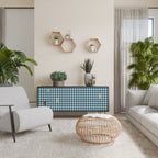 OUT OF CONTEXT 3-Door Sideboard in Black Finish