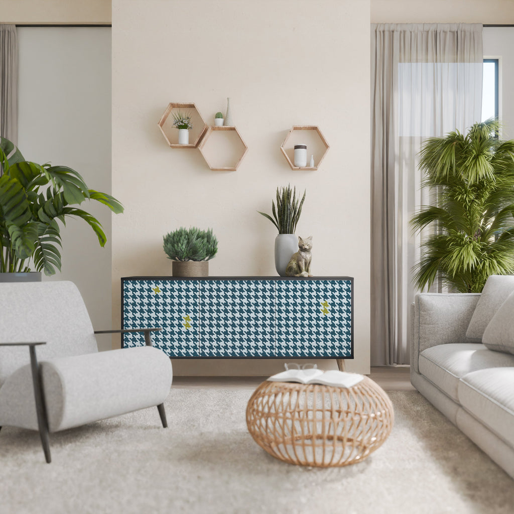 OUT OF CONTEXT 3-Door Sideboard in Black Finish