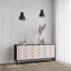 HAZY NOSTALGIA 3-Door Sideboard in Black Finish