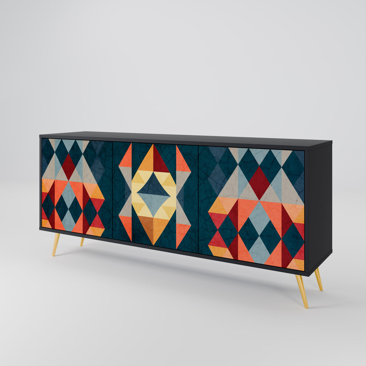 CRACKED ILLUSION 3-Door Sideboard