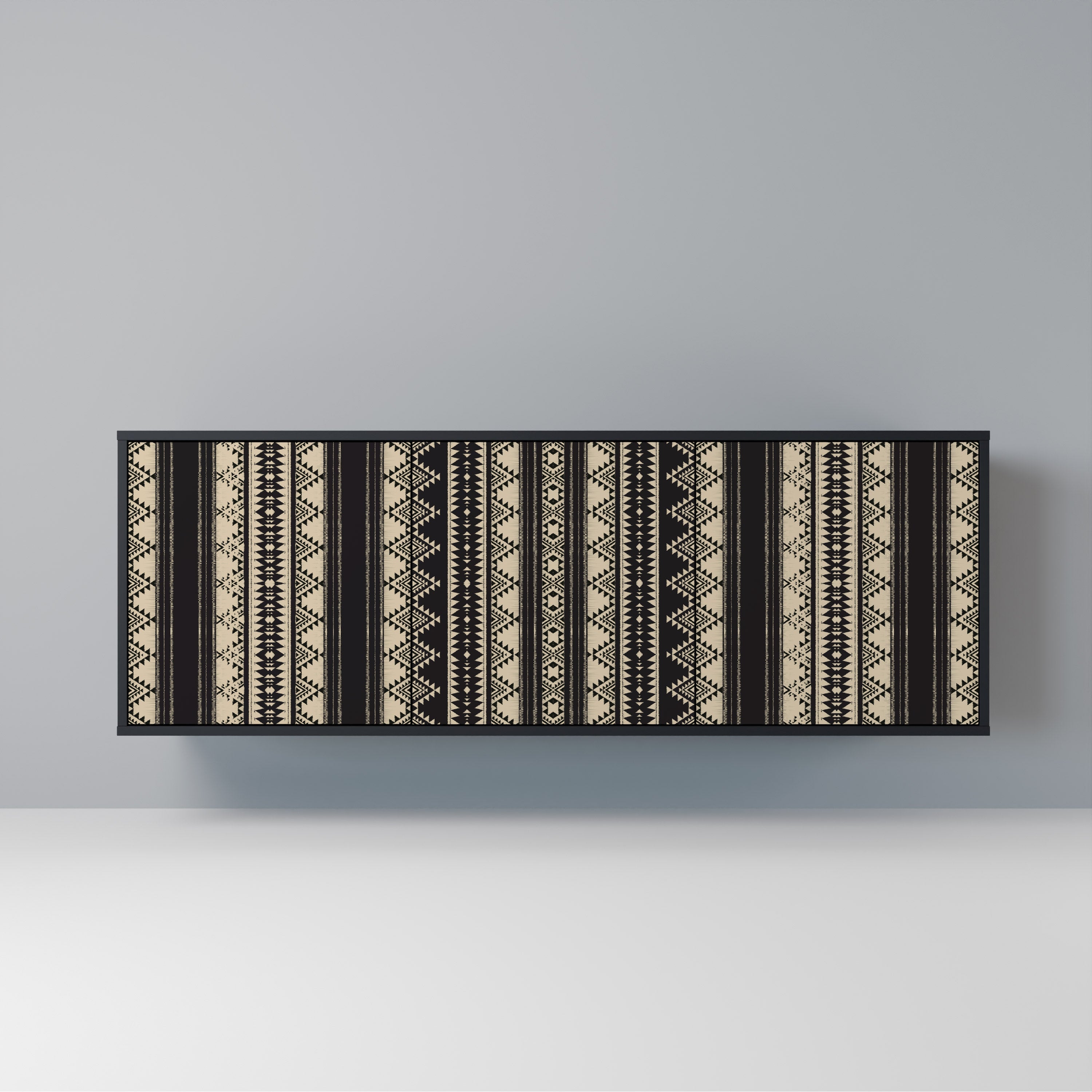 AZTEC 3-Door Sideboard in Black Finish
