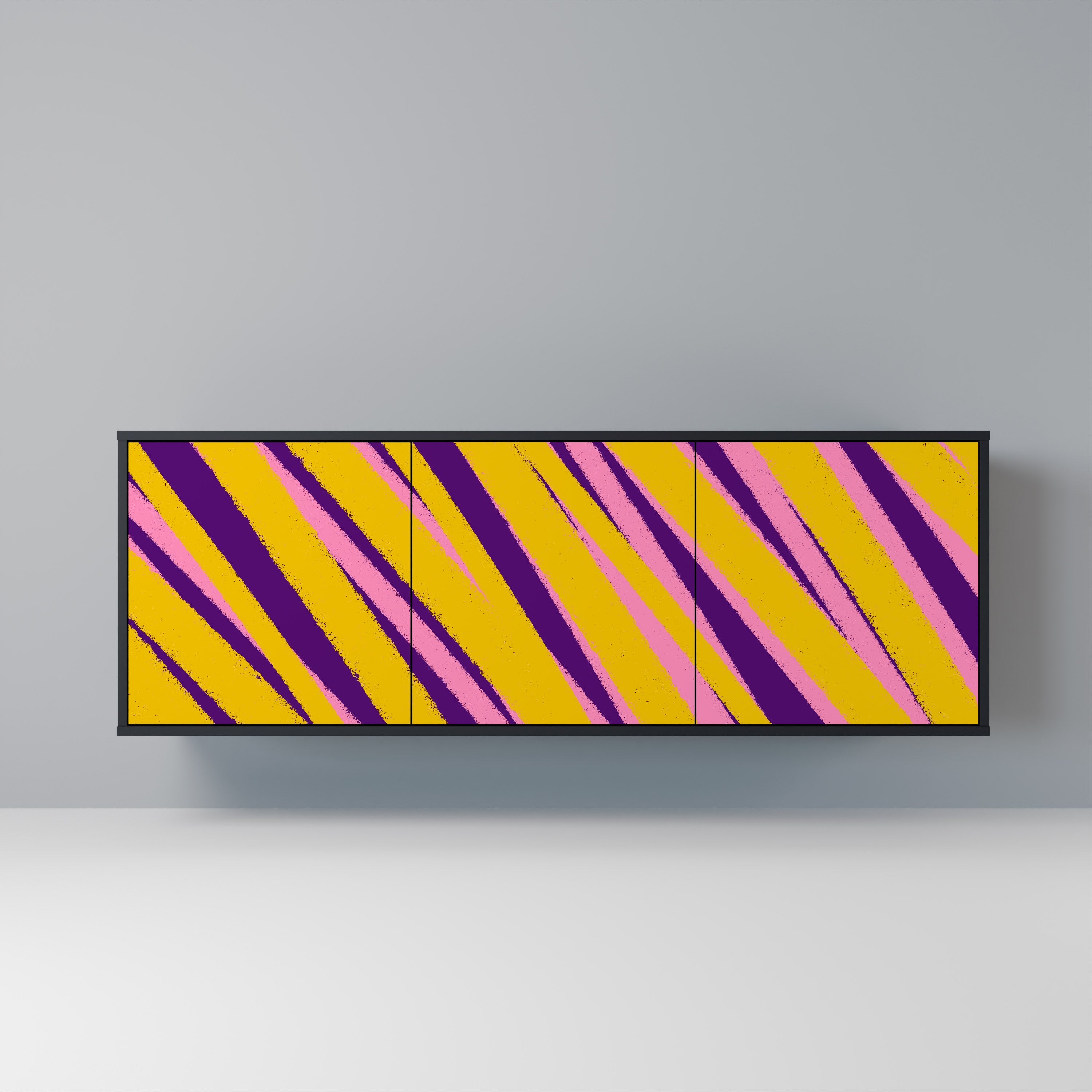 DREAMS COME TRUE 3-Door Sideboard in Black Finish