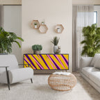 DREAMS COME TRUE 3-Door Sideboard in Black Finish