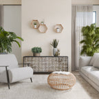 SLIGHTLY BLURRED 3-Door Sideboard in Black Finish