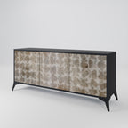 SLIGHTLY BLURRED 3-Door Sideboard in Black Finish