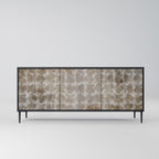 SLIGHTLY BLURRED 3-Door Sideboard in Black Finish