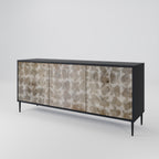 SLIGHTLY BLURRED 3-Door Sideboard in Black Finish