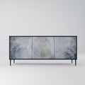 MUTED ARC 3-Door Sideboard in Black Finish