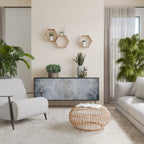 MUTED ARC 3-Door Sideboard in Black Finish