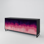 AURORA BOREALIS 3-Door Sideboard in Black Finish