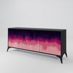 AURORA BOREALIS 3-Door Sideboard in Black Finish