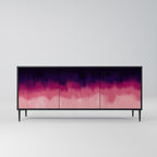 AURORA BOREALIS 3-Door Sideboard in Black Finish