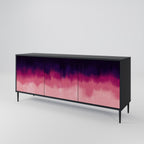 AURORA BOREALIS 3-Door Sideboard in Black Finish