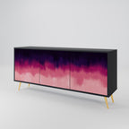 AURORA BOREALIS 3-Door Sideboard in Black Finish