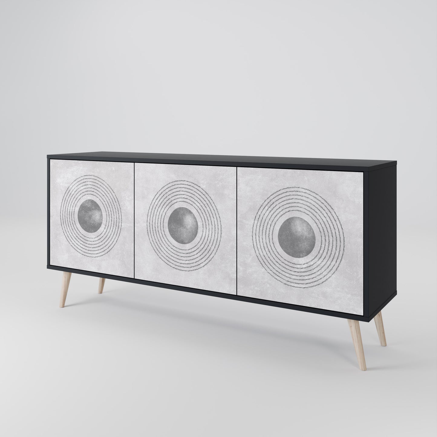 SOLID CIRCLES 3-Door Sideboard