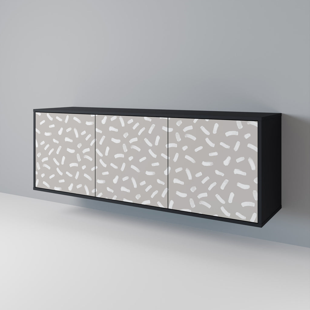PASSING SECONDS 3-Door Sideboard in Black Finish