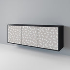 PASSING SECONDS 3-Door Sideboard in Black Finish