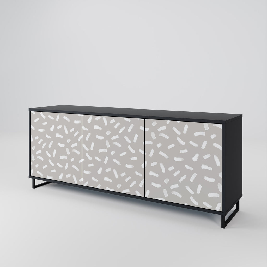 PASSING SECONDS 3-Door Sideboard in Black Finish