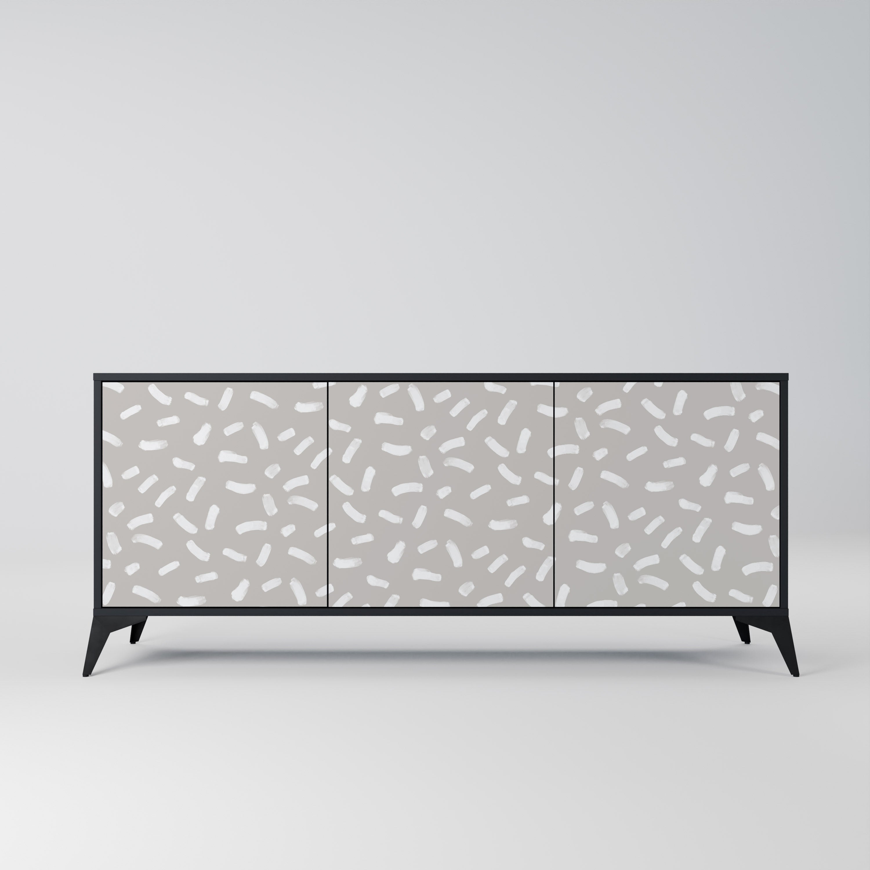 PASSING SECONDS 3-Door Sideboard in Black Finish