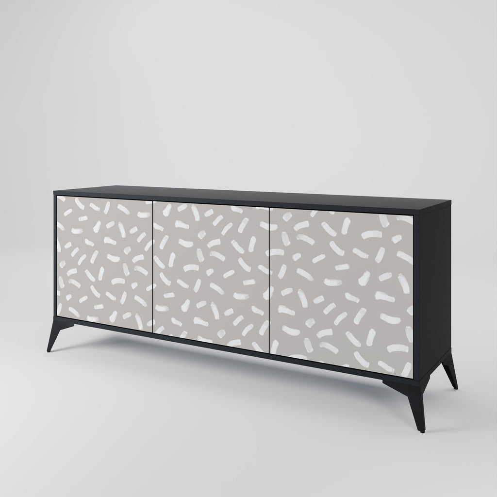 PASSING SECONDS 3-Door Sideboard in Black Finish