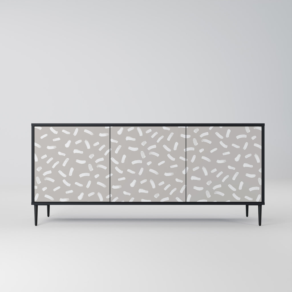 PASSING SECONDS 3-Door Sideboard in Black Finish