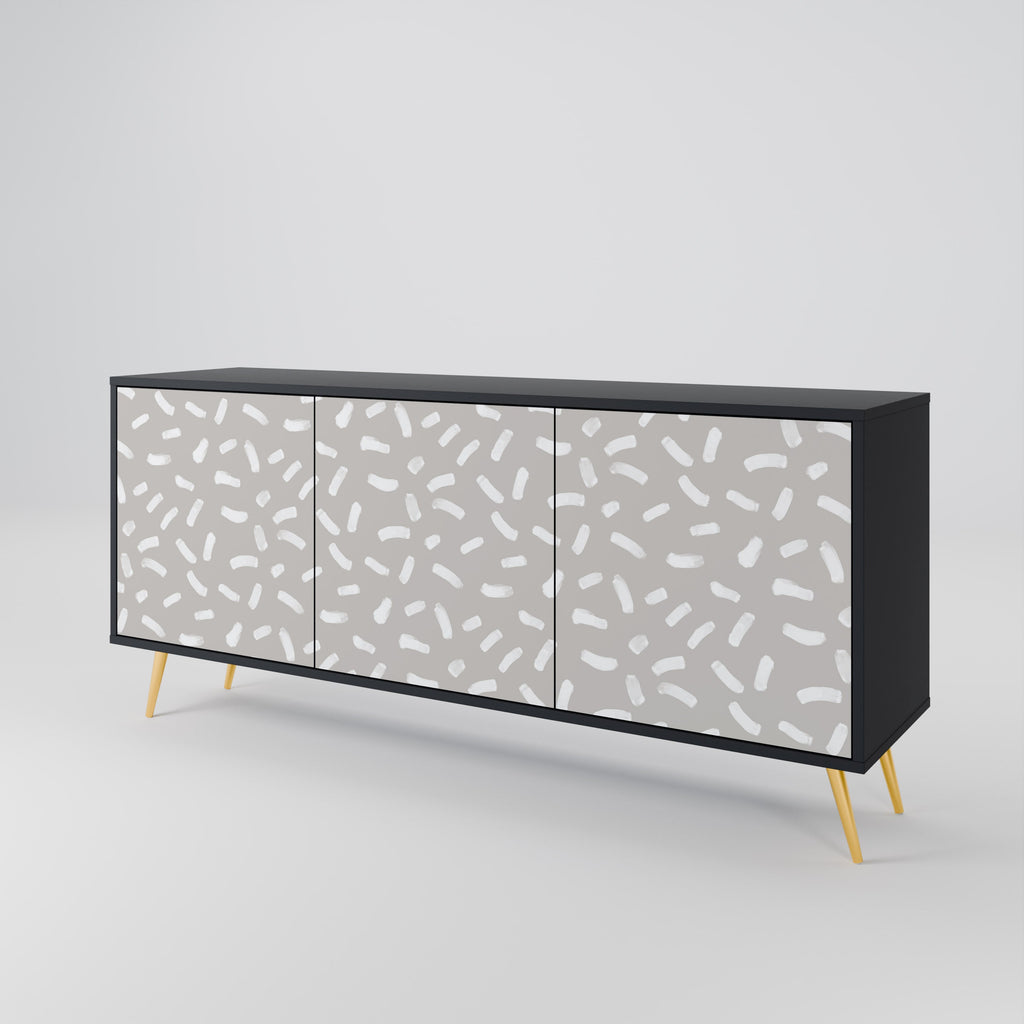 PASSING SECONDS 3-Door Sideboard in Black Finish