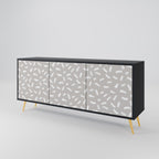 PASSING SECONDS 3-Door Sideboard in Black Finish