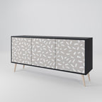 PASSING SECONDS 3-Door Sideboard in Black Finish