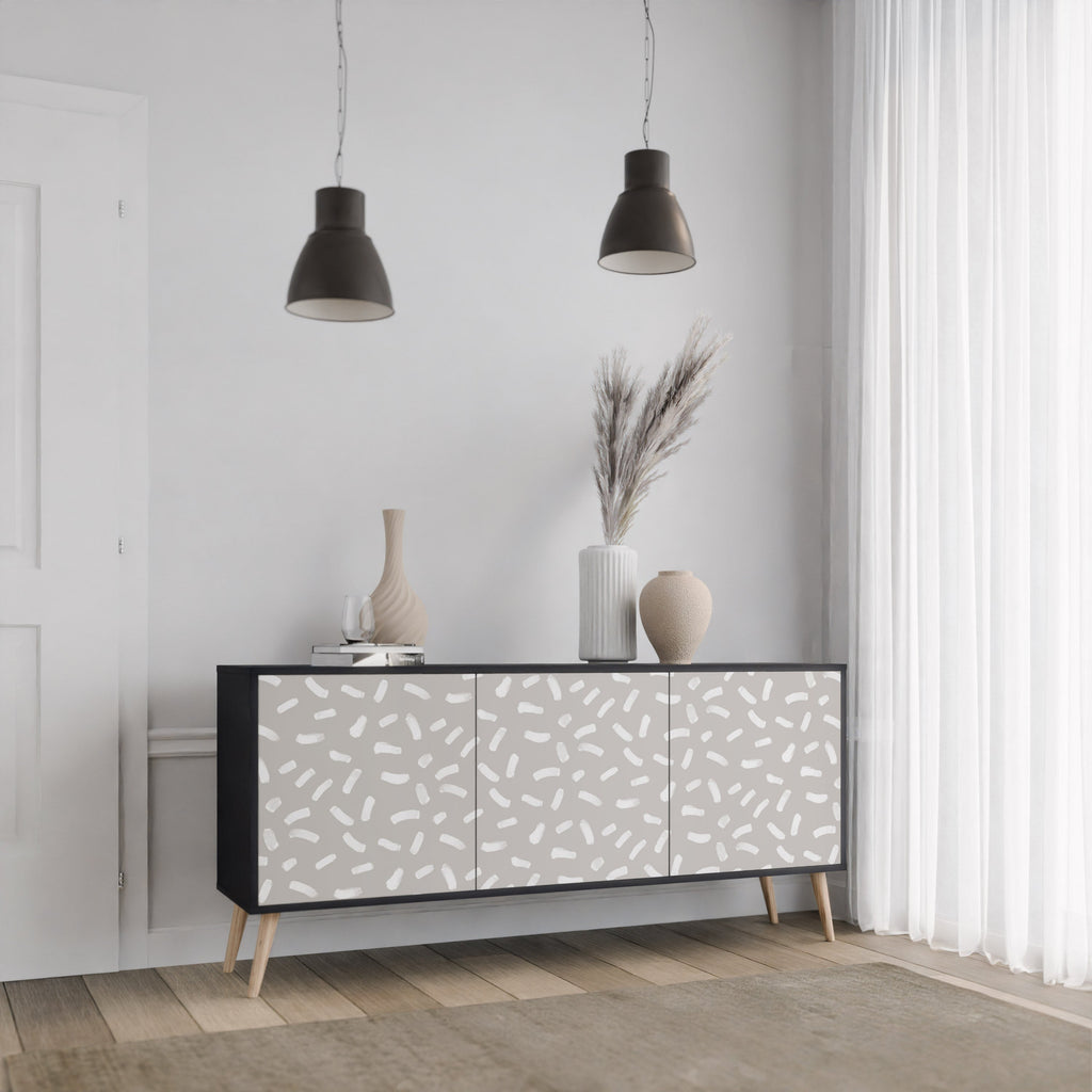 PASSING SECONDS 3-Door Sideboard in Black Finish