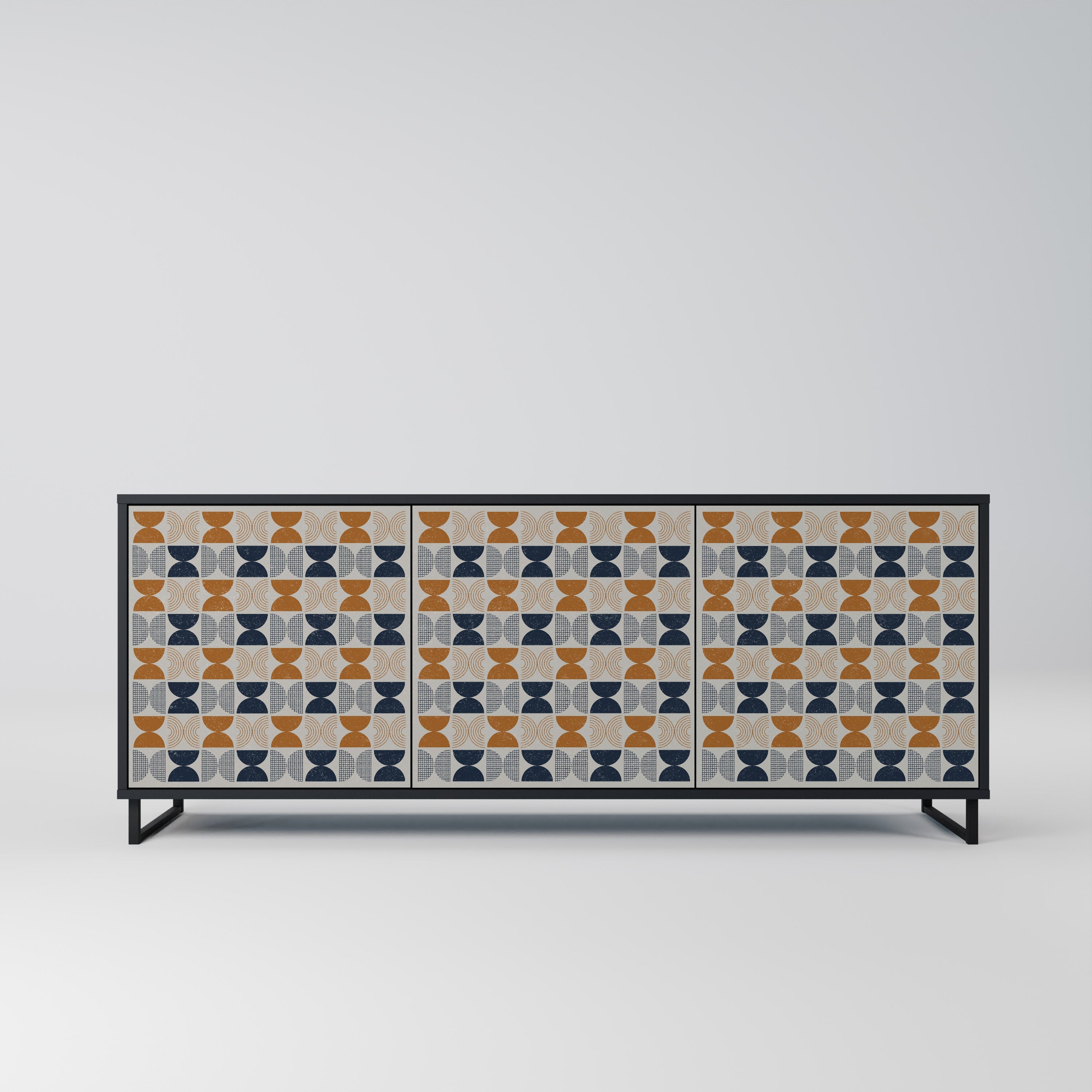 REFLECTION RANGE 3-Door Sideboard in Black Finish