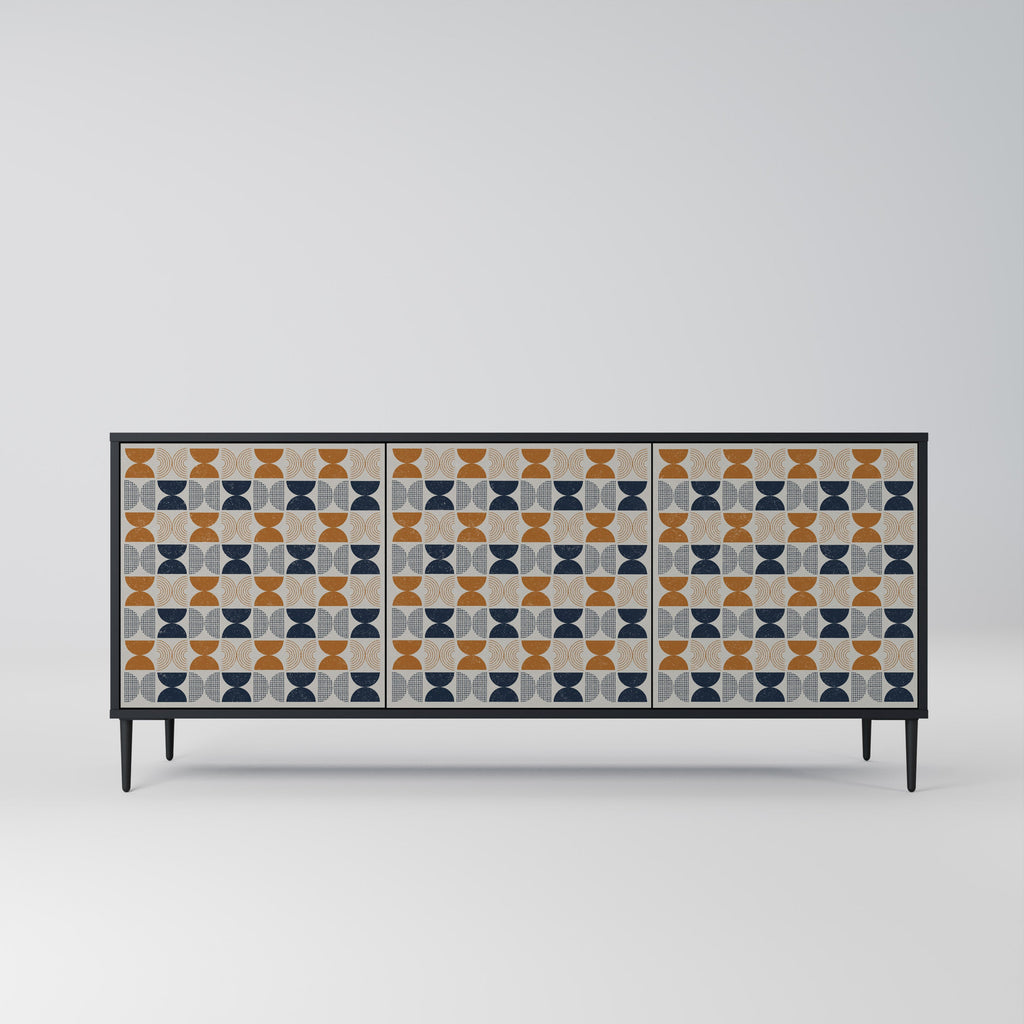 REFLECTION RANGE 3-Door Sideboard in Black Finish