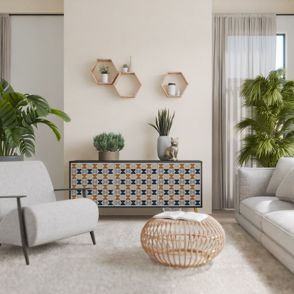 REFLECTION RANGE 3-Door Sideboard in Black Finish