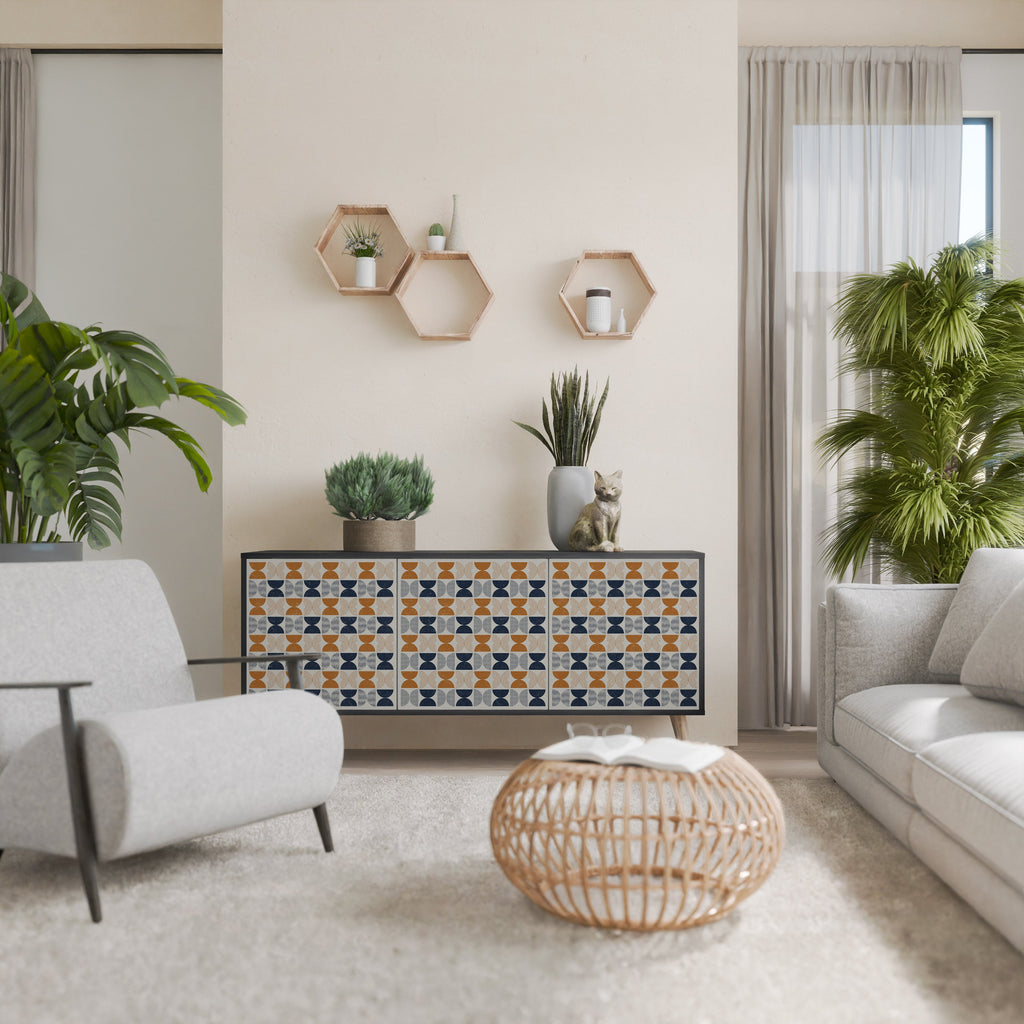 REFLECTION RANGE 3-Door Sideboard in Black Finish