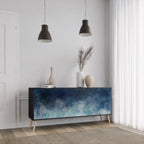 CELESTIAL FALL 3-Door Sideboard in Black Finish