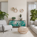 ABSTRACT ALCHEMY Aparador de 3 Portas em Acabamento Preto