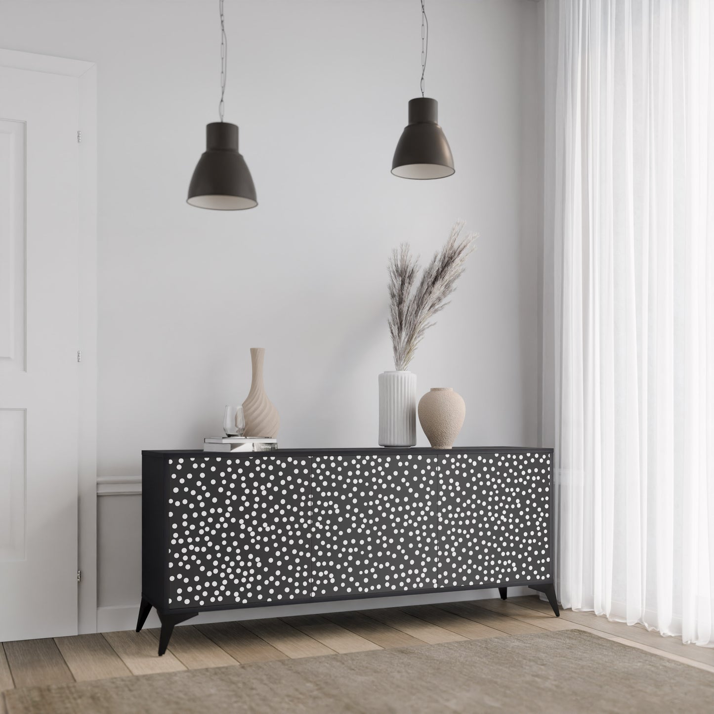 BLINDING LIGHTS 3-Door Sideboard