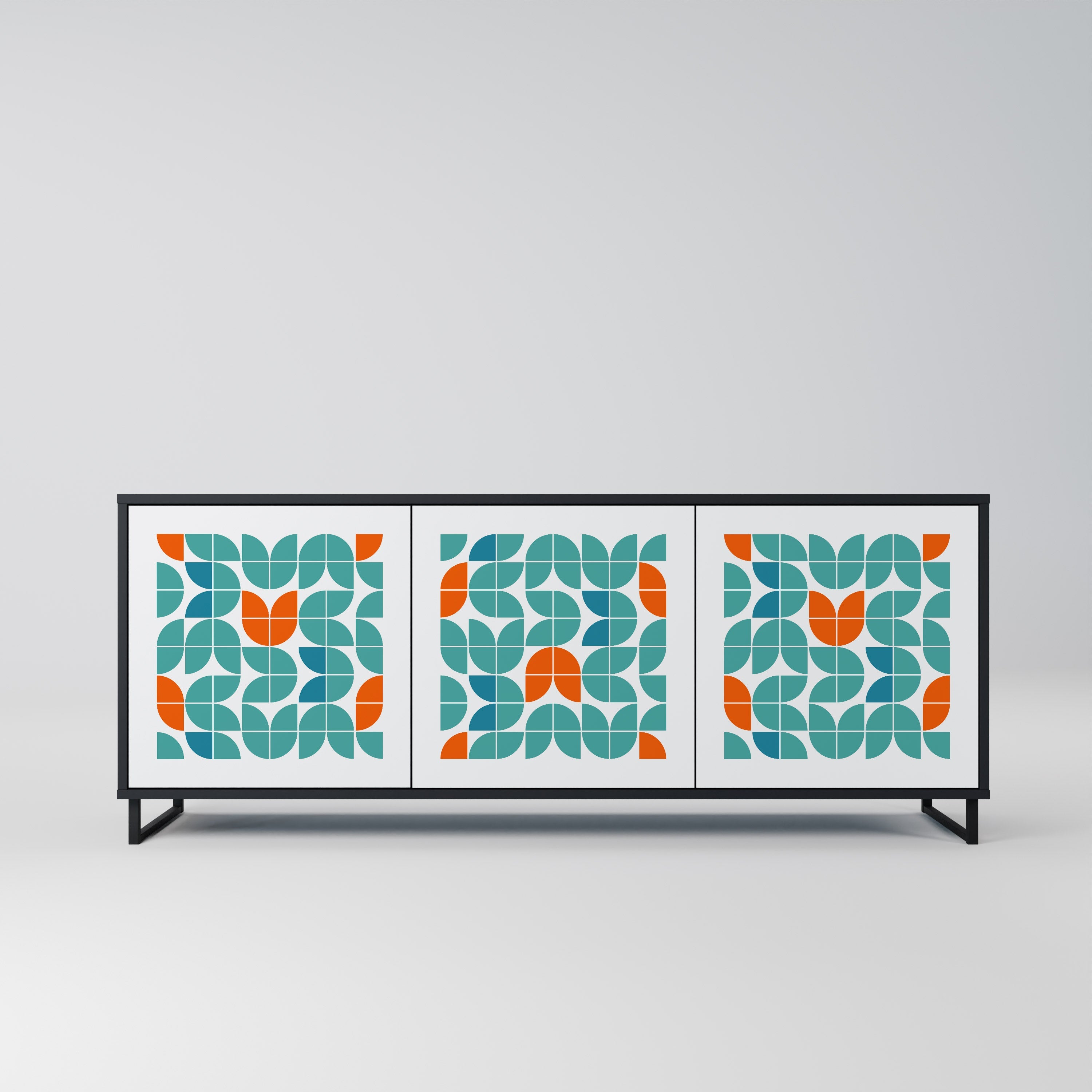 BE THE CHANGE 3-Door Sideboard in Black Finish